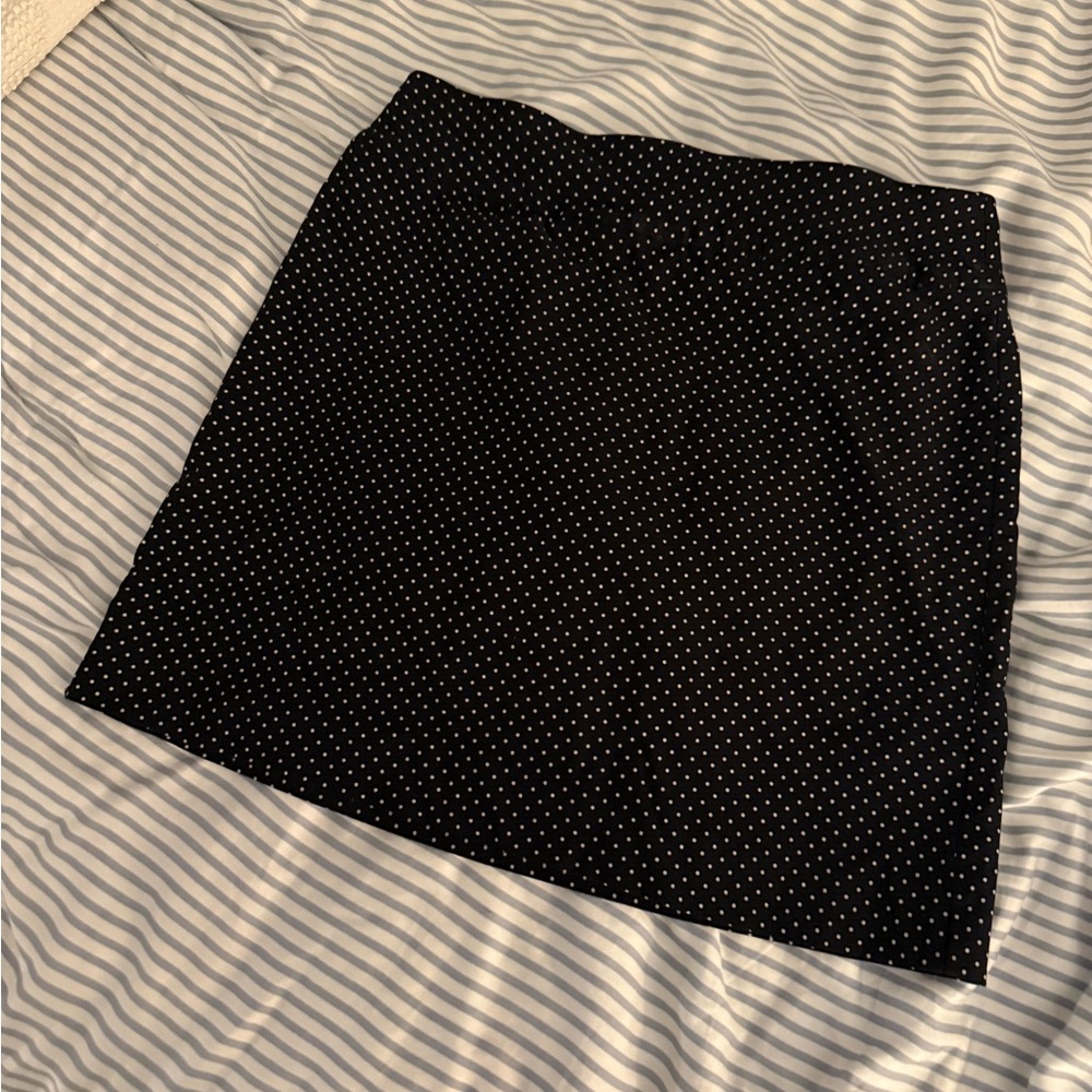 Charter Club Black and White Polka Dot Pencil Skirt